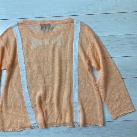 Wildfox Fancy You Sweater White Label Peach Bow - Picture 6 of 12